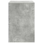 vidaXL Bureau Gris béton 70 x 50 x 76 cm Bois d'ingénierie