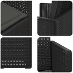 vidaXL Chaises de jardin salle à manger 2 Pièces Anthracite PP