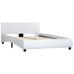 vidaXL Cadre de lit avec LED sans matelas blanc 120x200 cm