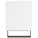 vidaXL Tables de chevet 2 Pièces blanc 40x35x50 cm bois d’ingénierie