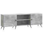 vidaXL Meuble TV 150 x 31 x 50 cm Gris béton Bois d'ingénierie