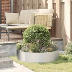 vidaXL Pots de jardin 5 Pièces Argent 80 x 80 x 20 cm Acier galvanisé