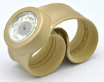 Montre classic bracelet gold et cadran crystal flower