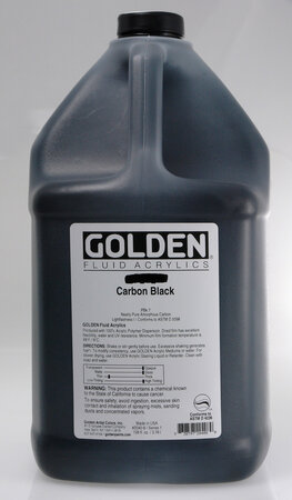 Peinture Acrylic FLUIDS Golden 3 78 L Noir Carbone S1