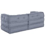 vidaXL Unité de canapé modulaire 2 Pièces Gris 140 x 70 x 56 cm Tissu