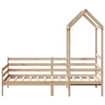 vidaXL Lit de jour avec toit sans matelas 90x200 cm bois massif