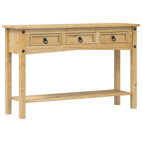vidaXL Table console « Corona » 114 x 34 5 x 73 cm Bois de pin massif