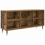 vidaXL Meuble TV Bois Ancien 103 5 x 30 x 50 cm Bois d'ingénierie