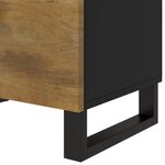 vidaXL Table de chevet 50x33x60 cm Bois de manguier et d'ingénierie