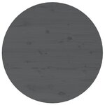 vidaXL Table basse Gris Ø 55x45 cm Bois massif de pin