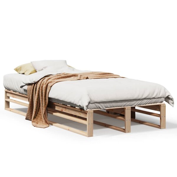 vidaXL Cadre de lit sans matelas 100x200 cm bois massif de pin