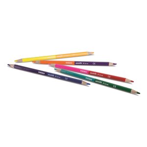 Boite de 12 crayons de couleur hexagonaux minabella duo  bicolore. ø 3 8 mm PRIMO
