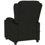 vidaXL Fauteuil de massage Noir Tissu
