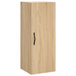 vidaXL Buffet haut Chêne sonoma 34 5x34x180 cm Bois d'ingénierie