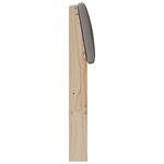 vidaXL Tête de lit capitonnée Taupe 200 cm Pin massif