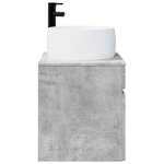 vidaXL Meuble de lavabo mural Gris béton 49 x 44 5 x 66 cm