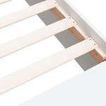 vidaXL Cadre de lit sans matelas blanc 90x190 cm