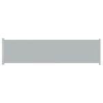 vidaXL Auvent latéral rétractable de patio 600x160 cm gris