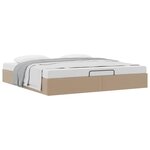 vidaXL Cadre de lit ottoman sans matelas cappuccino 180x200 cm