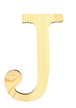 Alphabet en bois 19 cm Lettre J