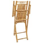 vidaXL Chaises pliables de jardin lot de 4 53x66x99 cm bambou
