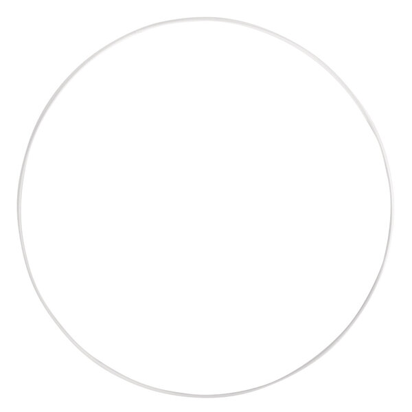 Anneau en métal revêtu 60cm blanc