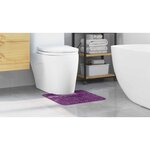 vidaXL Tapis de bain Violet 50 x 50 cm Polypropylène