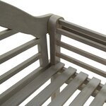 Vidaxl banc de jardin avec coussin 135 cm bois d'acacia massif gris