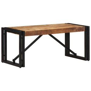 vidaXL Table basse 80x40x35 cm bois de manguier massif brut