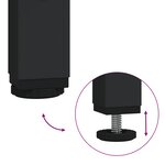 vidaXL Set de 2 tables d'appoint en chêne massif et métal