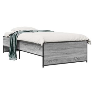 vidaXL Cadre de lit Sonoma gris 80 x 200 cm Bois d'ingénierie