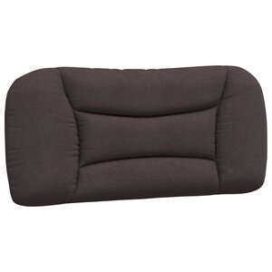 vidaXL Coussin de tête de lit Hvar marron foncé 80 cm tissu