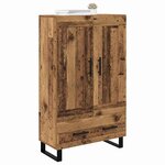 vidaXL Haut Armoire Bois Ancien 69 5 x 31 x 115 cm Bois d'ingénierie