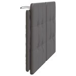 vidaXL Coussin de tête de lit Zadar gris 140 cm similicuir