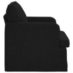 vidaXL Canapé Noir 84 x 80 x 85 cm tissu