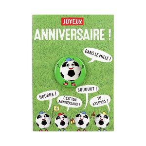 Carte Anniversaire - Joyeux anniversaire Dans le mille ! Hourra But Tu assures !