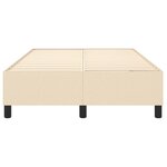 vidaXL Cadre de lit sans matelas crème 120x200 cm tissu