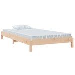 vidaXL Lit empilable sans matelas 75x190 cm bois pin massif