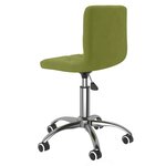 vidaXL Chaises pivotantes à manger lot de 4 vert clair velours