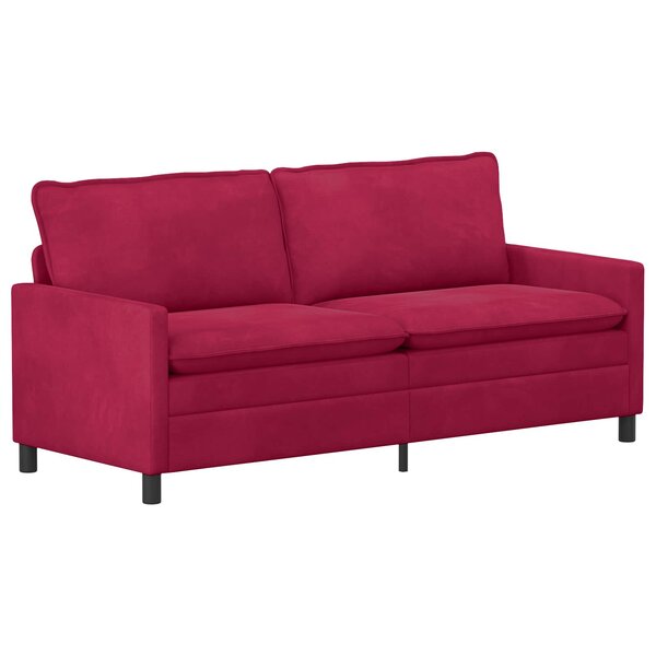vidaXL Canapé Bordeaux 196 x 81 x 87 5 cm Velours