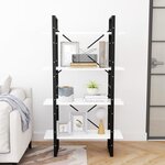 vidaXL Bibliothèque à 4 niveaux Blanc 80x30x140 cm bois d'ingénierie