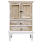 vidaXL Armoire à tiroirs Blanc 50x30x80 cm Bois