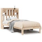 vidaXL Lit bibliothèque sans matelas 90x200 cm bois de pin massif