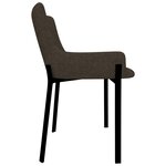 vidaXL Chaises à manger lot de 2 marron tissu