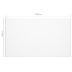 vidaXL Protecteur de table mat 100x60 cm 1 6 mm PVC