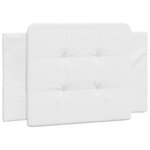 vidaXL Cadre de lit avec lumières LED blanc 100x200 cm similicuir