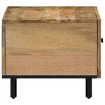 vidaXL Table basse 80x50x40 cm bois de manguier massif