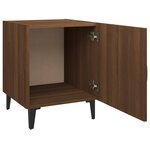 vidaXL Table de chevet Chêne marron Bois d'ingénierie