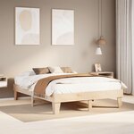 vidaXL Cadre de lit sans matelas 150x200 cm bois de pin massif