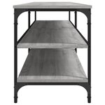 vidaXL Meuble TV sonoma gris 200x30x50 cm bois d'ingénierie et métal